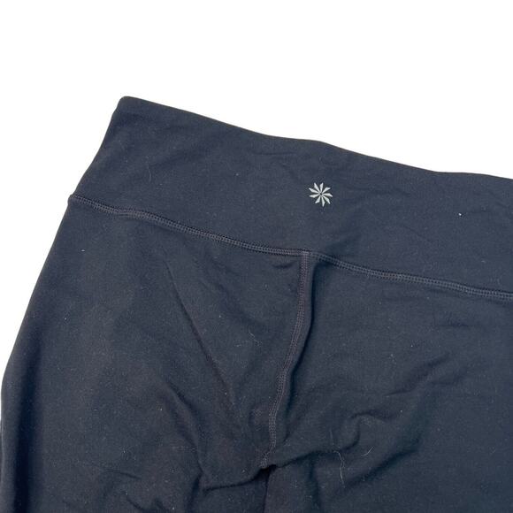 Athleta Chaturanga Knicker Capri Leggings Mid Rise Solid Black Womens S Small - Picture 5 of 7